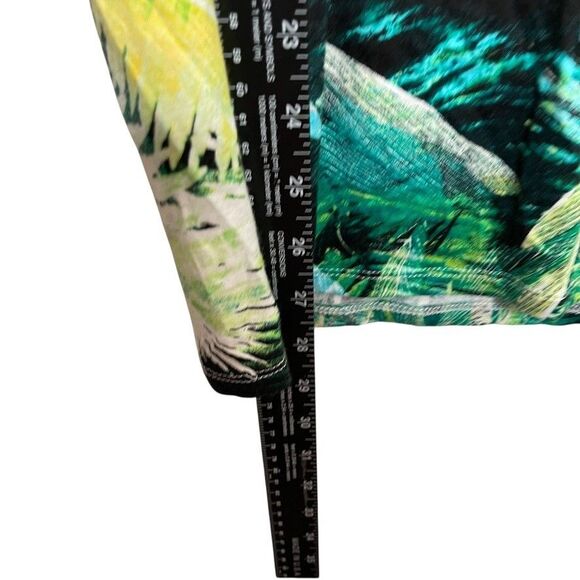 Onque Casual Blouse Women's Large Rhinestone Artsy 3/4 Sleeve Floral Top - Picture 6 of 10